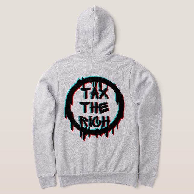 Tax The Rich Original Back Logo Hoodie (Laydown Back)
