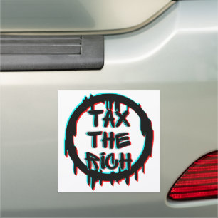 Tax The Rich Original Car Magnet