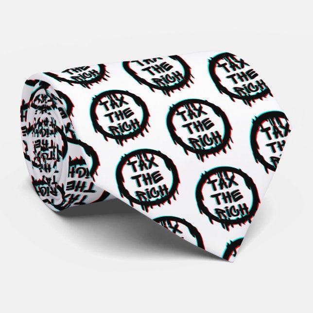 Tax The Rich Original Neck Tie (Rolled)