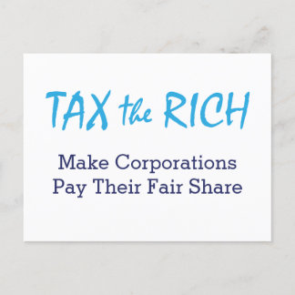 Tax the Rich Postcard