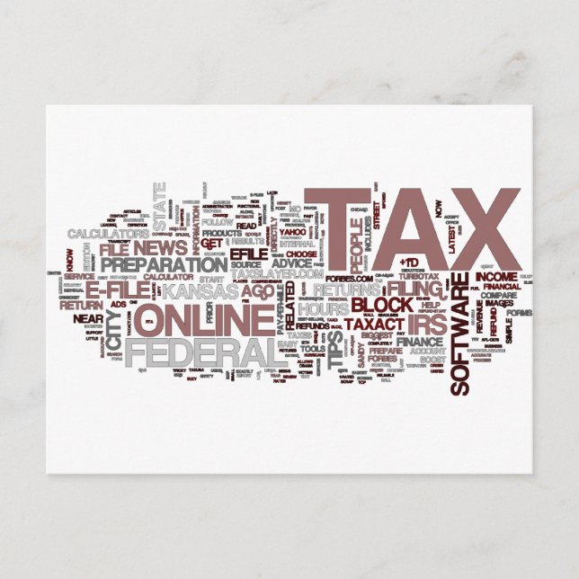 Tax time postcard (Front)