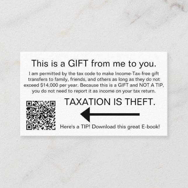 Taxation is Theft Cards (Front)
