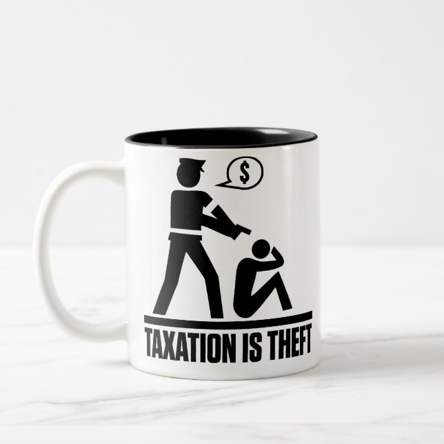 Taxation Is Theft Mugs (Left)