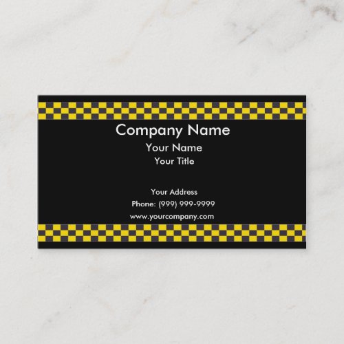 Taxi Border Business Card