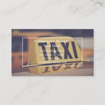 Taxi Business Card by bbourdages at Zazzle