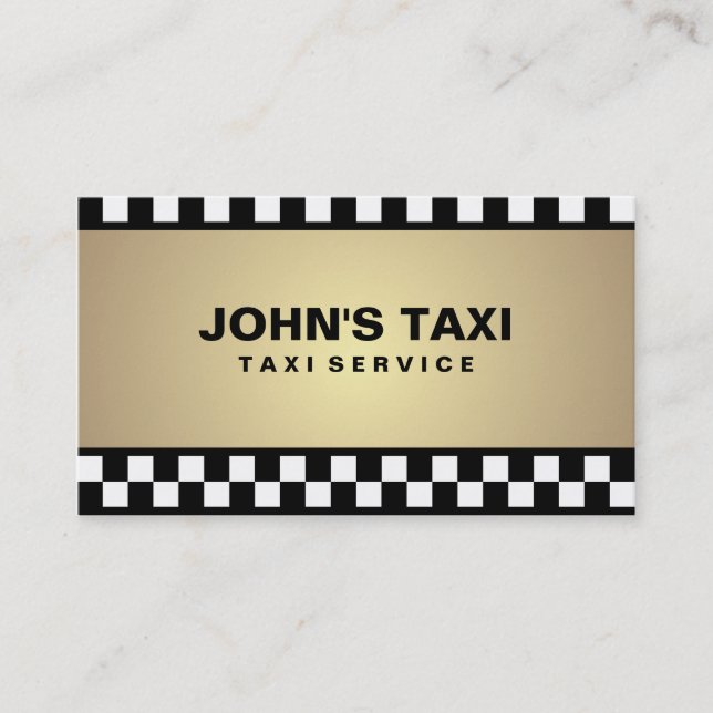 Taxi - Business Cards (Front)