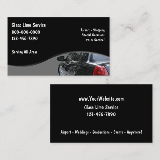 Customizable Taxi Business Cards