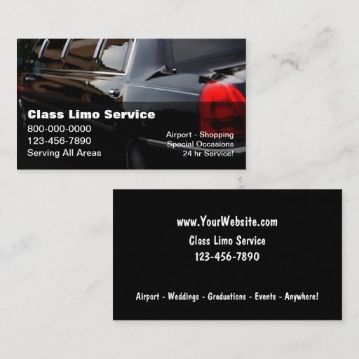 Customizable Taxi Business Cards