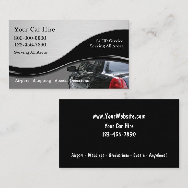 Taxi Business Cards Zazzle