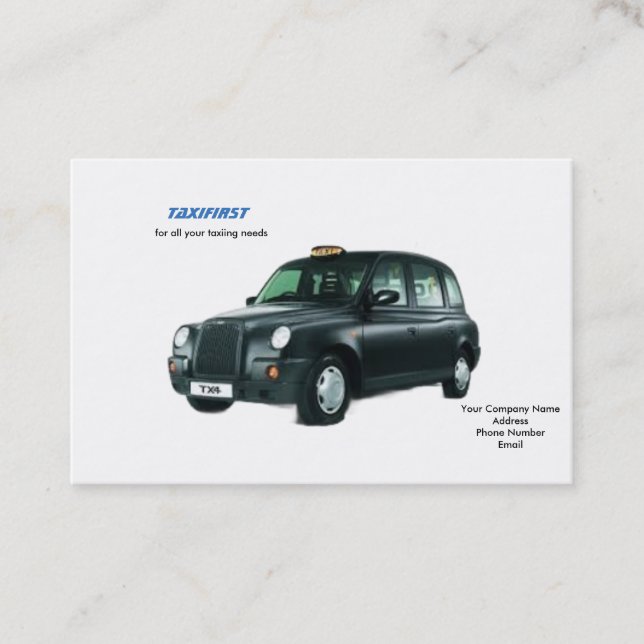 Taxi Business Cards (Front)