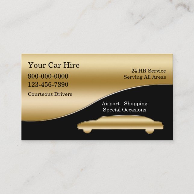 Taxi Business Cards (Front)