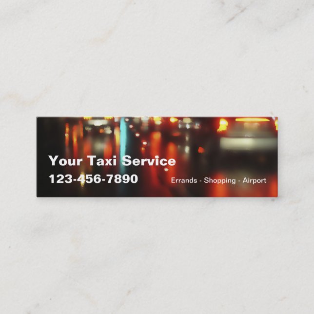 Taxi Business Cards (Front)