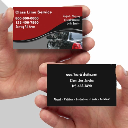 Customizable Taxi Business Cards