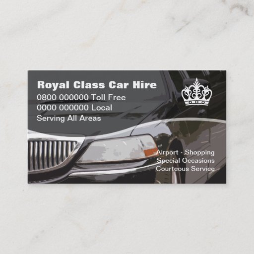 Customizable Taxi Business Cards
