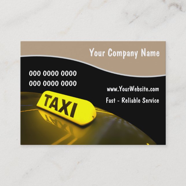 Taxi Business Cards (Front)