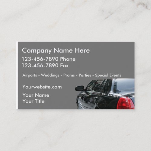 Taxi Business Cards
