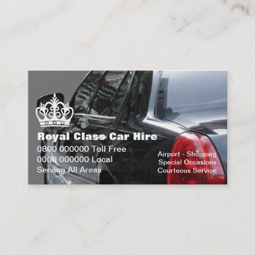 Customizable Taxi Business Cards
