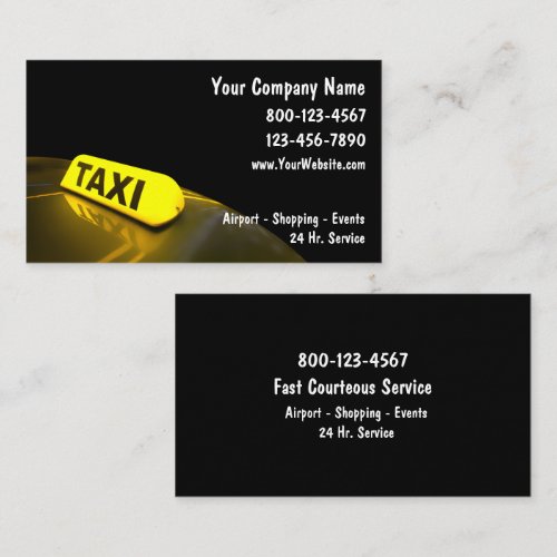 Taxi Business Cards New