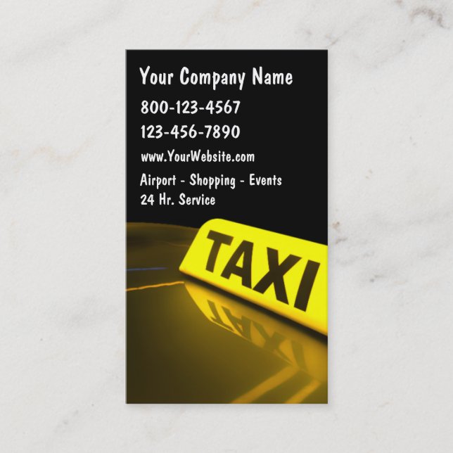Taxi Business Cards New (Front)