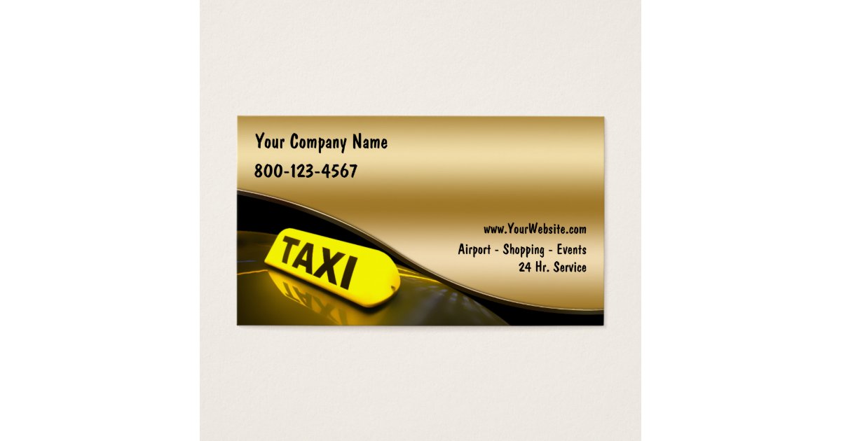 Taxi Business Cards New