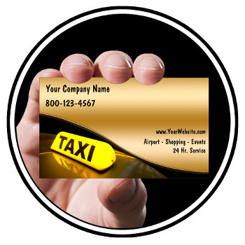 Taxi Business Cards New by Luckyturtle at Zazzle