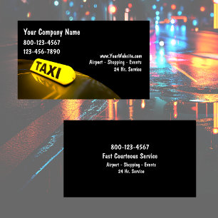 Taxi Business Cards New