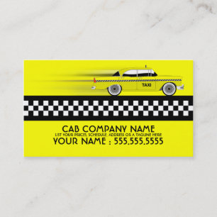 taxi cab business card