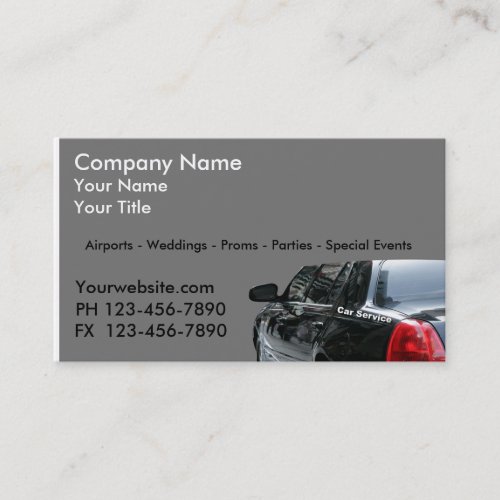 Taxi Cab Business Cards