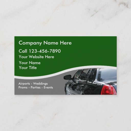 Customizable Taxi Cab Business Cards
