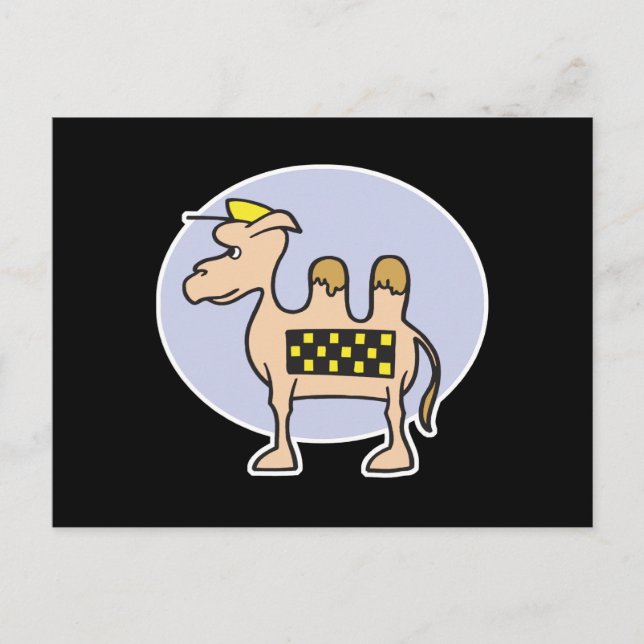 taxi cab camel postcard (Front)