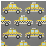 Taxi Cab Cars Cute Kids Vehicles Boys Fabric