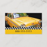 TAXI CAB, CHECKERED CABS BUSINESS CARD