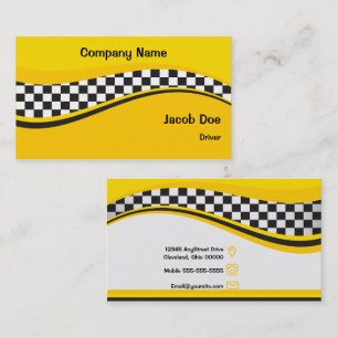 Taxi Cab Driver Business Card