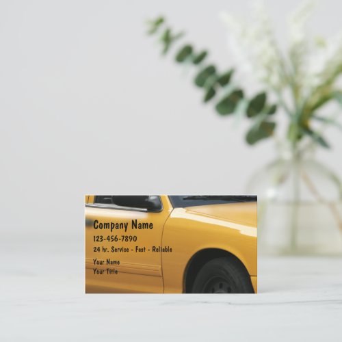 Taxi Cab Driver Business Cards