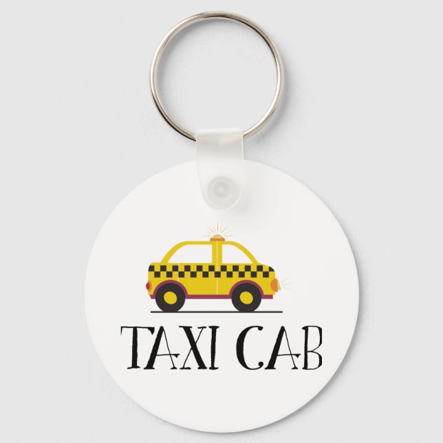 Taxi Cab Keychain (Front)