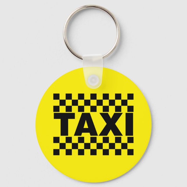 Taxi Cab Keychain (Front)