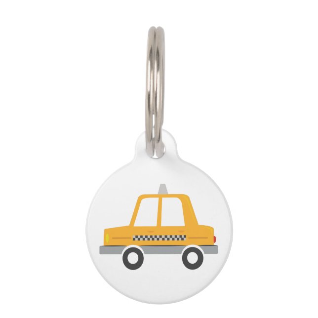 Taxi Cab Pet ID Tag (Front)