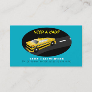 Taxi Cab Service Business Card