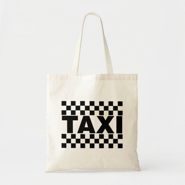 Taxi Cab Tote Bag (Front)
