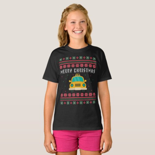 Taxi Cab Ugly Christmas Sweater