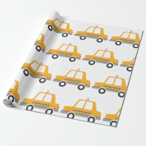 Taxi Cab Wrapping Paper