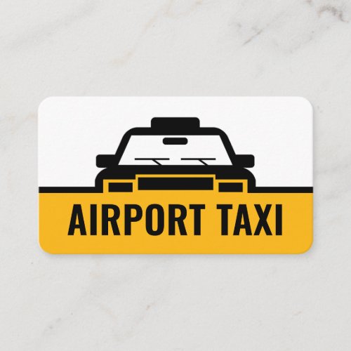 Taxi Car Route Border Line Business Card