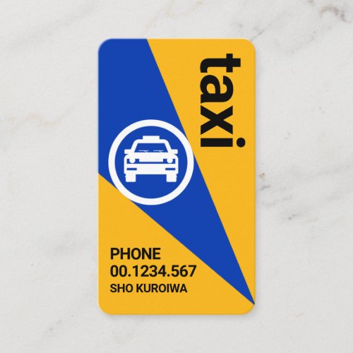 Taxi Car Spotlight Cab Driver Business Card