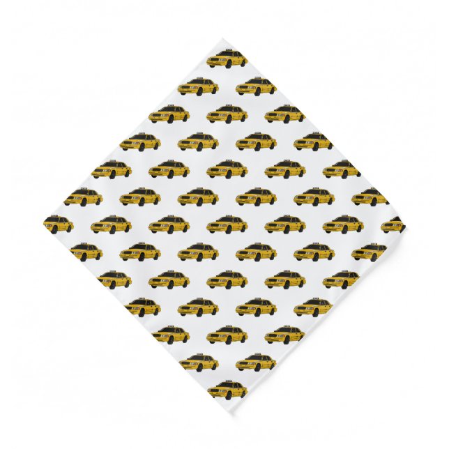 Taxi cartoon illustration bandana (Front)