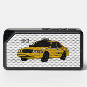 Taxi cartoon illustration bluetooth speaker