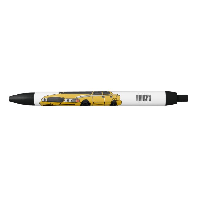 Taxi cartoon illustration pen (Front)