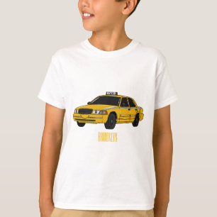 Taxi cartoon illustration T-Shirt