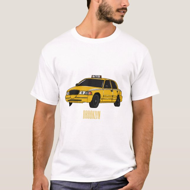 Taxi cartoon illustration T-Shirt (Front)