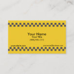 Taxi Checkered Business Card