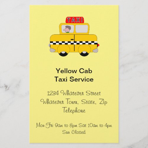Taxi Company Flyer
